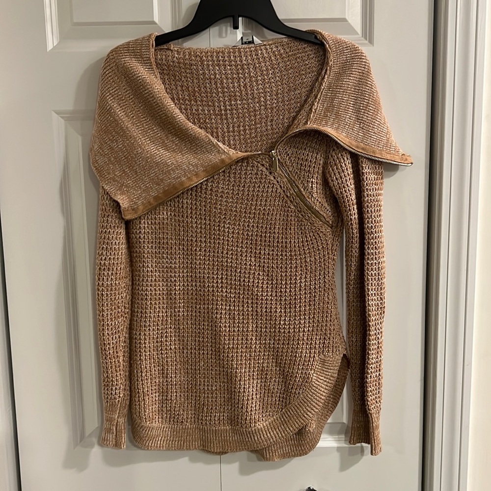 Tan knit sweater
